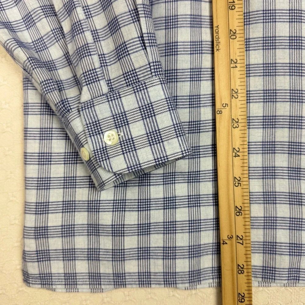 Solemare Maus & Hoffman Plaid Cotton Cashmere Blend Shirt Mens M Italy Old Money
